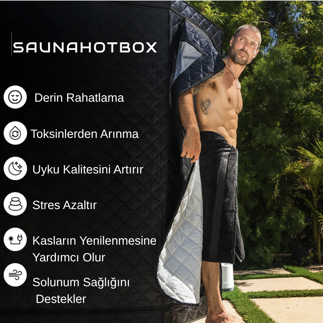 SAUNAHOTBOX™ Ev Tipi Taşınabilir Sauna