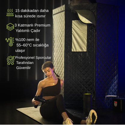 SAUNAHOTBOX™ Ev Tipi Taşınabilir Sauna